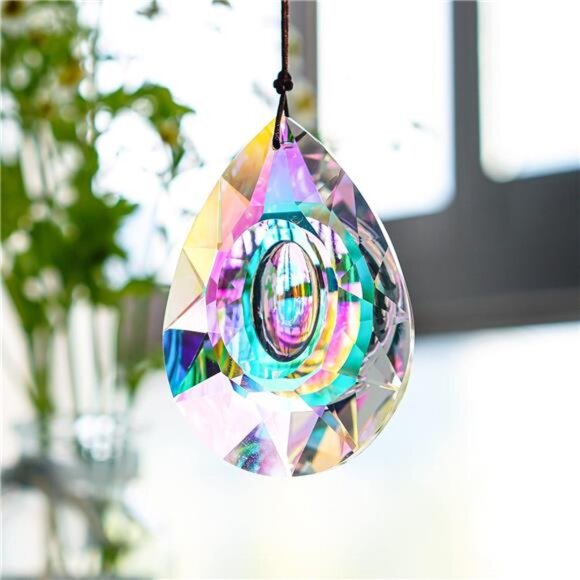 H&D HYALINE & DORA 89mm/3.5in Hanging Chandelier Crystals Prisms for Window - Picture 3 of 7